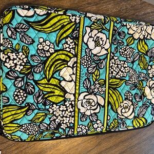 Vera Bradley Turquoise Padded Laptop Sleeve